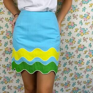 Vintage 70s Q - SKIRT Leon levin skort skirt size 2